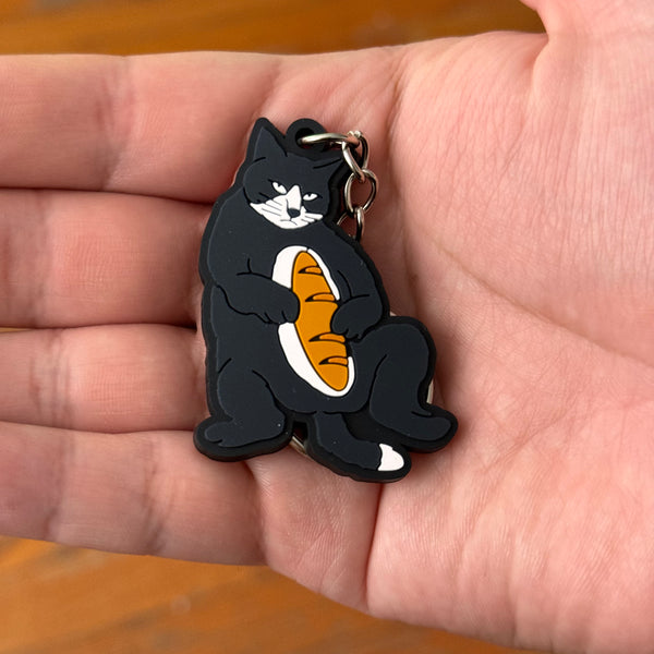 Cat With Loaf Keychain
