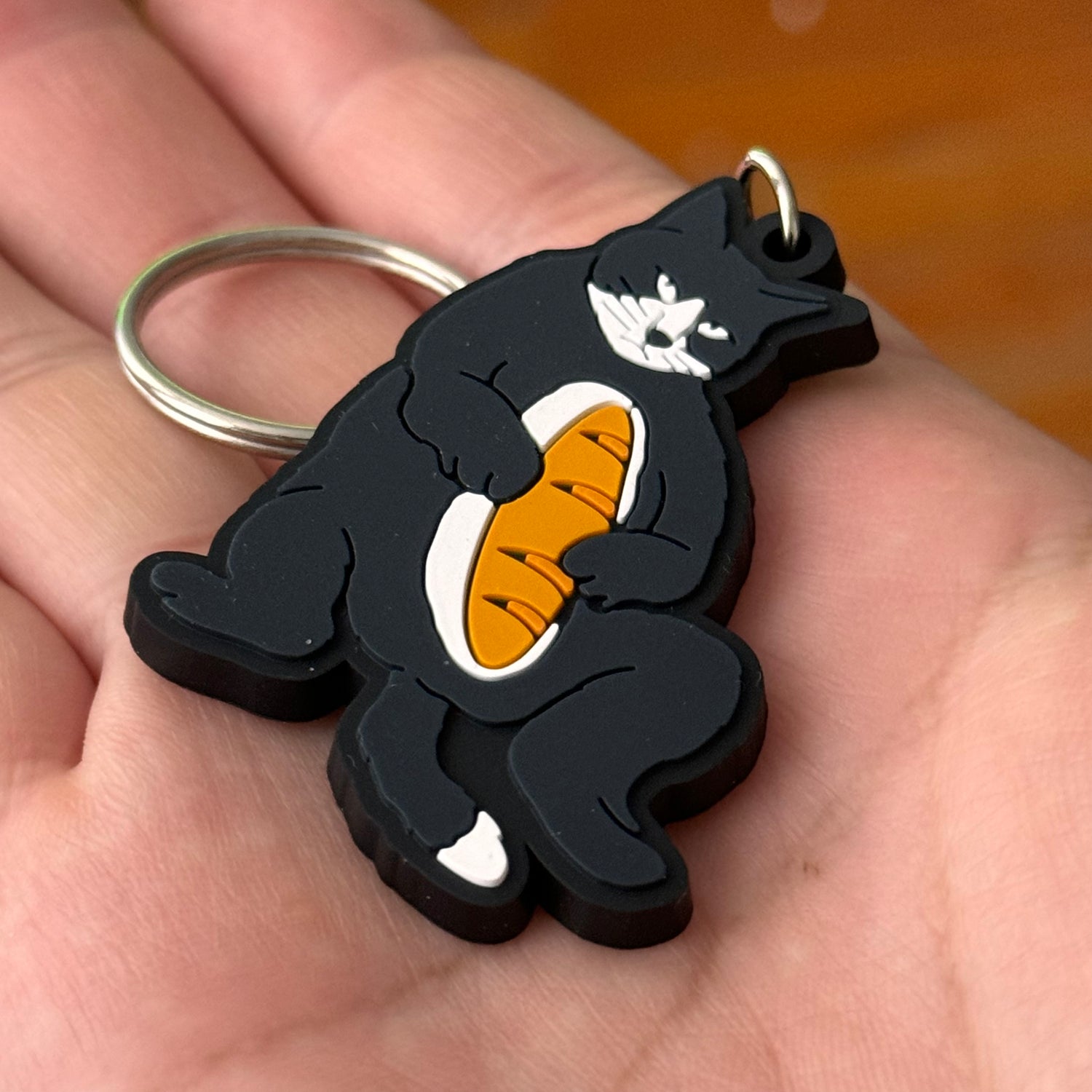 Cat With Loaf Keychain