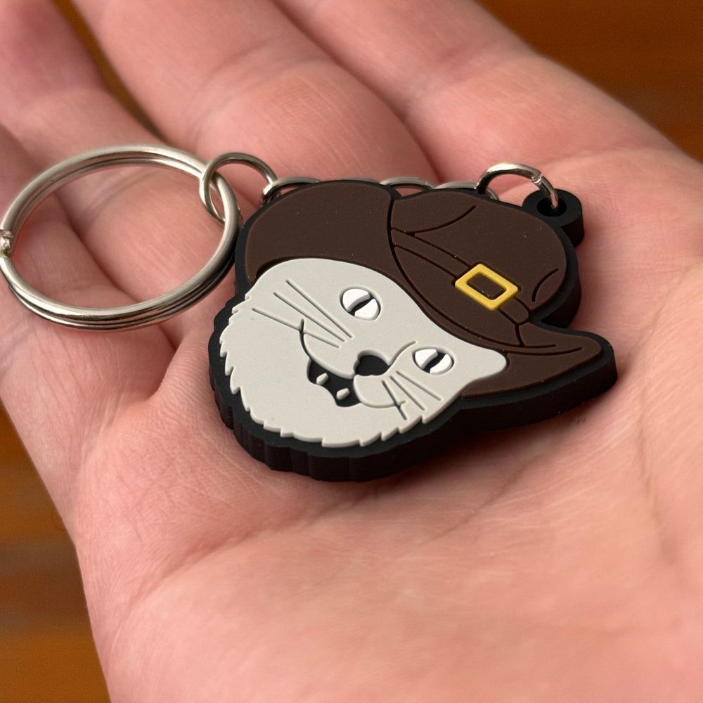Cowboy Cat Keychain