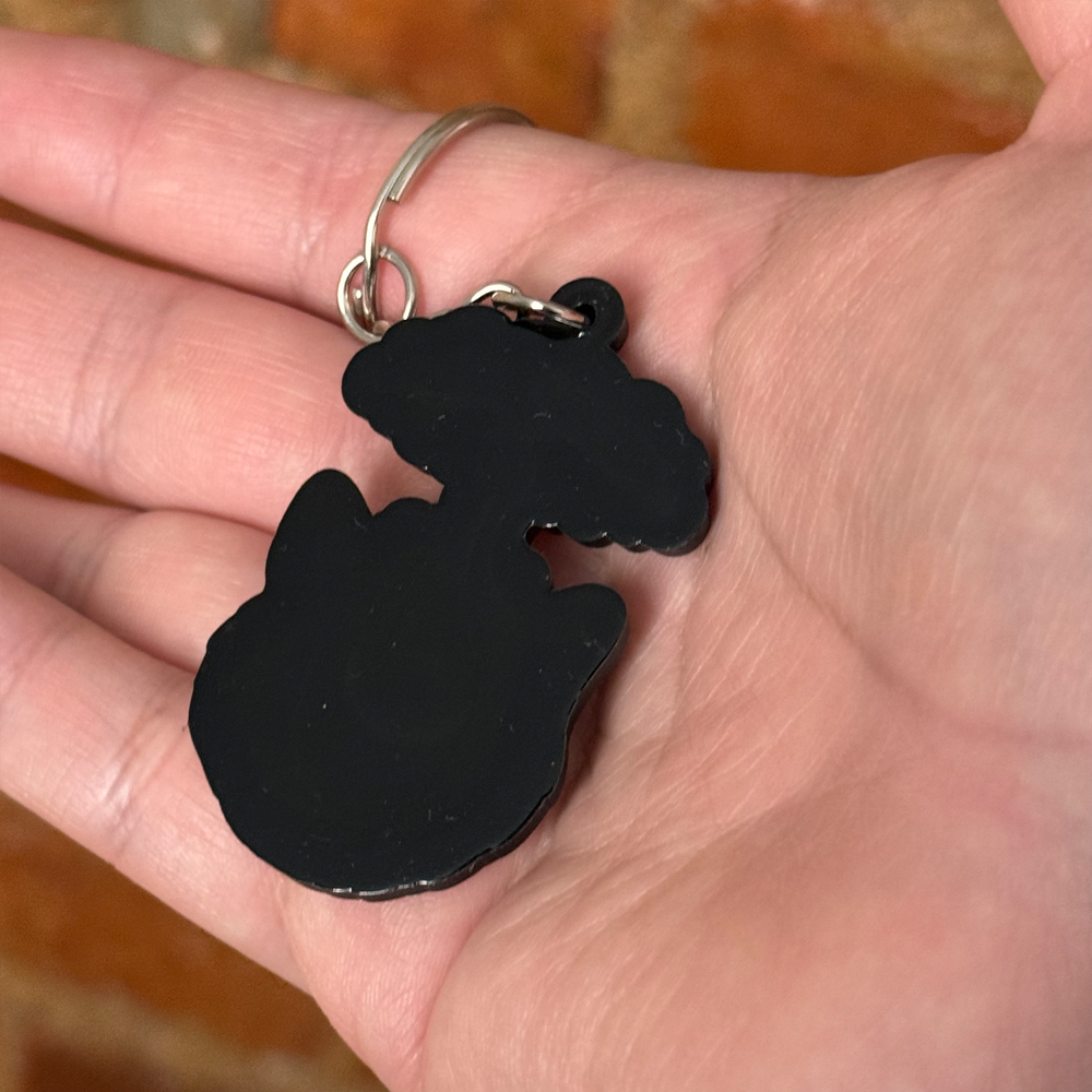 Exploding Cat Keychain